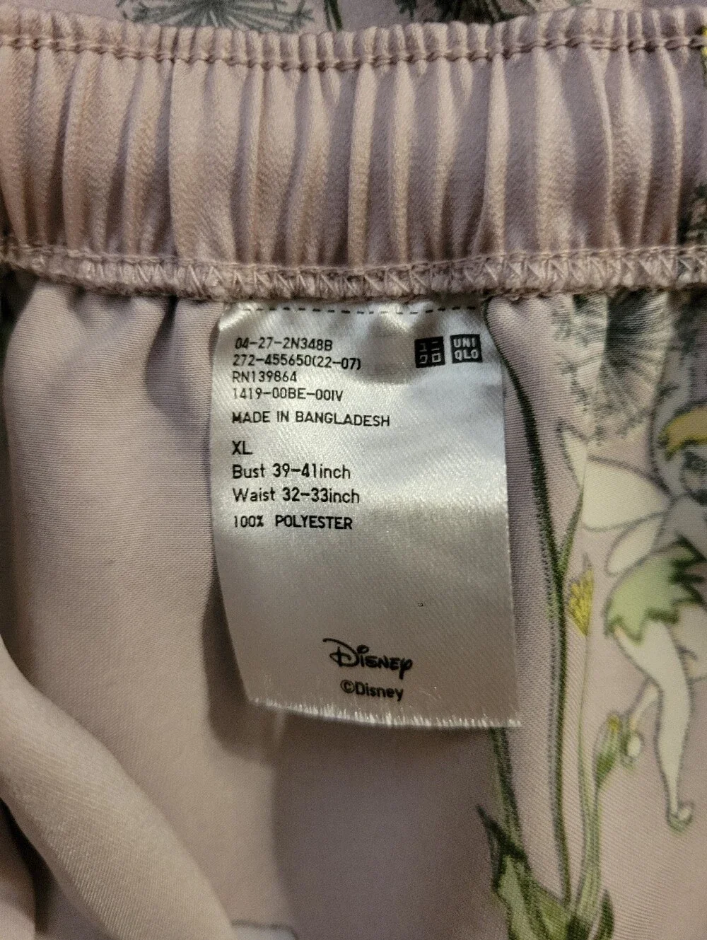 Uniqlo Disney Tinkerbell Pajama Set